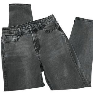 American Eagle Outfitters High Rise Mom Jeans Black Wash Size 4